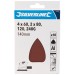 Silverline Detail Palm Sander Sanding Sheets 140mm Mixed Grit 336046