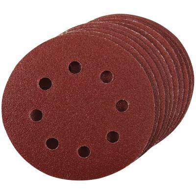 Silverline Random Orbit Sander Sanding Discs Punched 150mm 80 Grit 783148