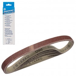 Silverline Sanding Belts 13mm x 457mm 120g Belt 5pk 636004 