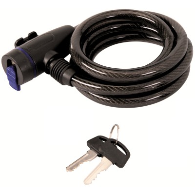 Silverline Coiled Security Bike Bicycle Cycle Gate Lock 632809