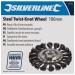 Silverline Twist Knot Wire Wheel 100mm For Angle Grinders 398772