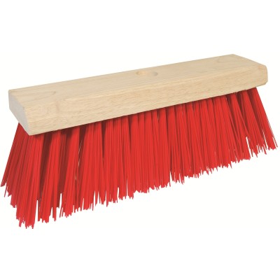 Silverline Stiff PVC Red Garden Exterior Broom Head 400mm 15 inch 457022