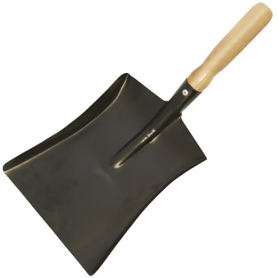 Silverline Hand Shovel Metal Lang Handle Dust Pan Wide Dustpan 675197