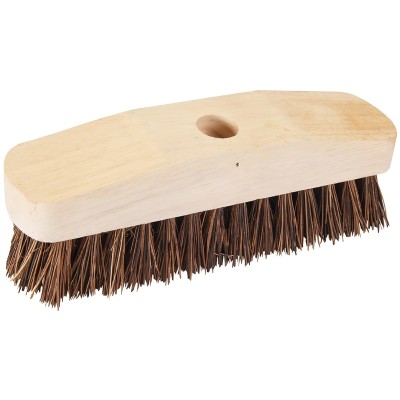 Silverline Deck Scrub Brush 9 inch Scrubbing Broom Stiff 633813