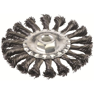 Silverline Twist Knot Wire Wheel 115mm For Angle Grinders 656640