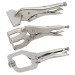 Silverline Welding Mixed Locking Plier C Fork Sheet Clamp 3pc Set 245017