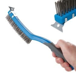 Silverline Stainless Steel Wire Brush and Scraper 156914