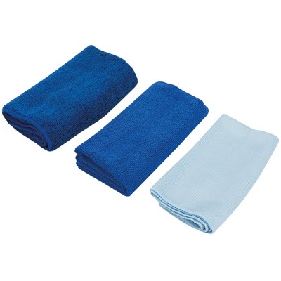 Silverline Cleaning Polishing Drying Microfibre Cloth Set 250276