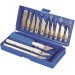 Silverline Hobby Knife Easy Grip Precision Craft 16pc Set 251094