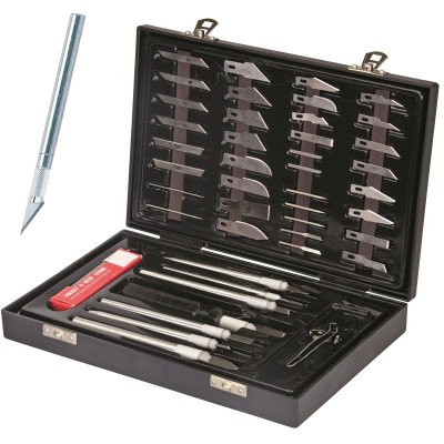 Silverline Hobby Knife Precision Craft 51pc Set 251239
