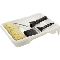 Silverline Masonry Paint Roller Brush and Tray Set 460649