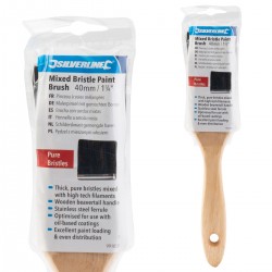 Silverline Pure Bristle and Hi-tech Filament Paint Brush 40mm 991859