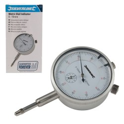 Silverline Tools Metric High Precision 50mm Dial Indicator 196521