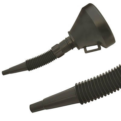 Silverline Plastic Funnel 140mm Flexible and Filter 10 inch Spout 793799