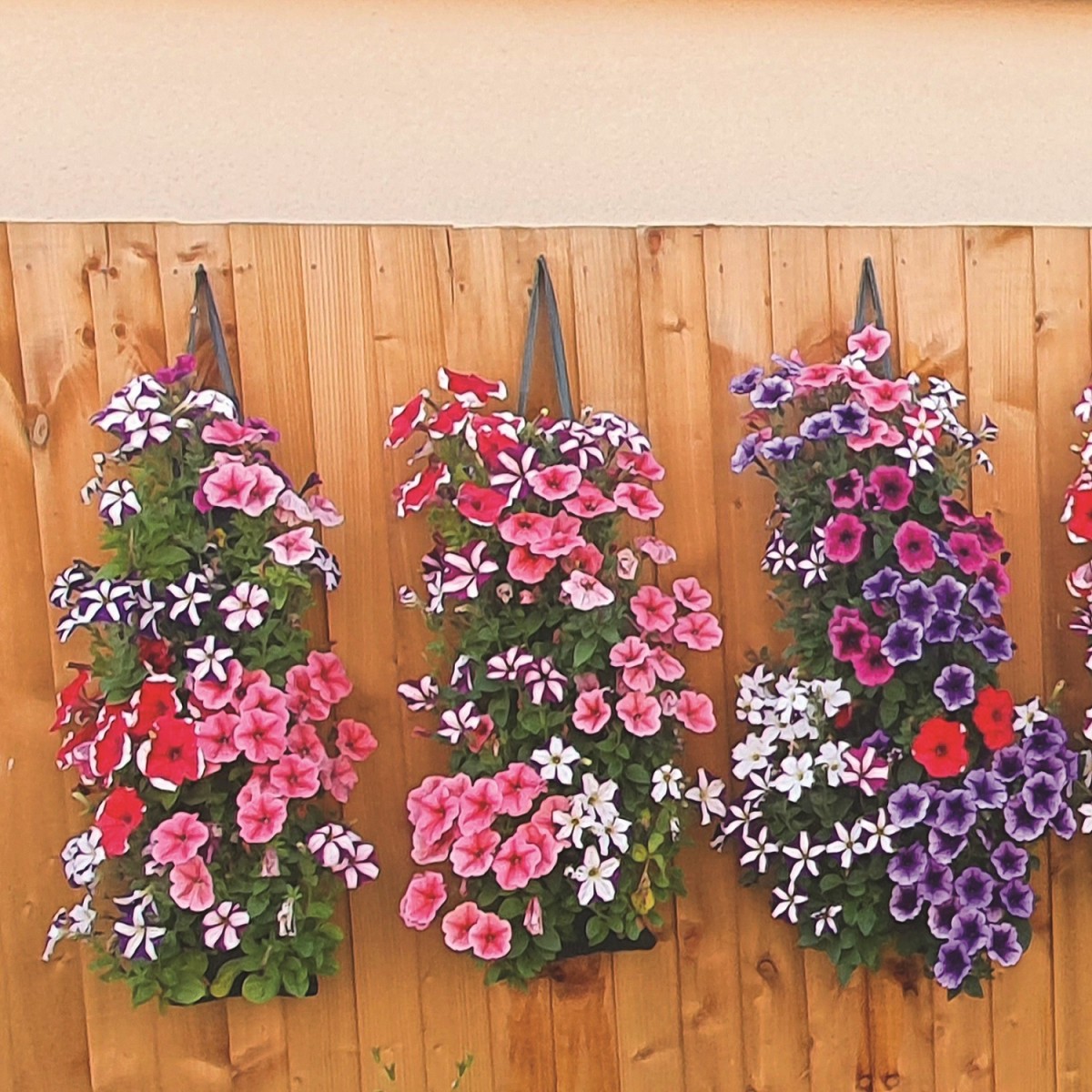 Hanging Flower Pouch Hanging Garden Planter Bags Pockets Hanging