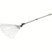 Silverline Garden Leaf Grass Rake Telescopic Adjustable 228465