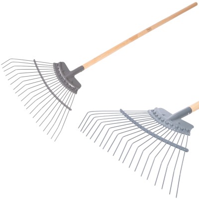 Somerset Sprung Garden Grass Leaf Rake Premium Ash 235803