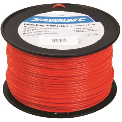 Silverline Commercial Strimmer Trimmer Line Round 2.4mm 262m 245098