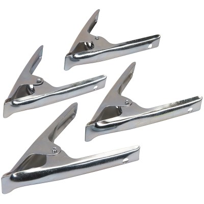 Silverline Market Stall Tarpaulin 70mm Jaw Spring Clamps 4pk Multi Use 630014