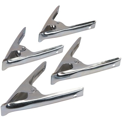Silverline Market Stall Tarpaulin 50mm Jaw Spring Clamps Multi Use 4pk 878971