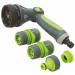 Silverline Garden Hose Pipe Easy Grip Spray Water Gun Set 829557