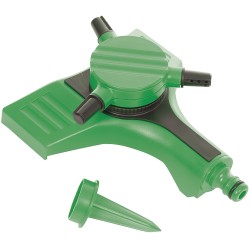 Silverline 3 Arm Garden Water Sprinkler Adjustable 946134