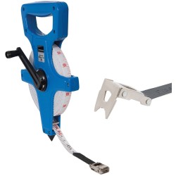 Silverline Heavy Duty Open Reel Site Surveyors Tape 100m MT47