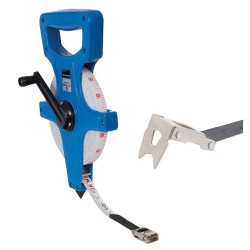 Silverline Heavy Duty Open Reel Site Surveyors Tape 30m MT45