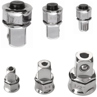 Silverline Ratchet Spanner Socket 1/4 3/8 1/2 inch Adapter Set 959681