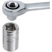 Silverline Ratchet Spanner Socket 1/4 3/8 1/2 inch Adapter Set 959681