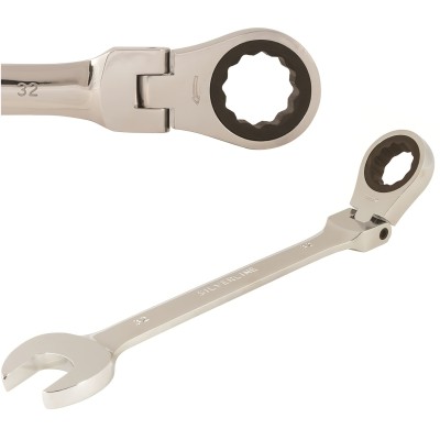 Silverline Hinged Flexible Combination Ratchet Spanner 8mm to 32mm