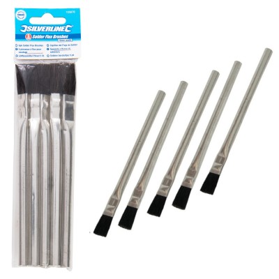 Silverline Tools 15mm Soldering Flux Brushes Pack of 5 105878