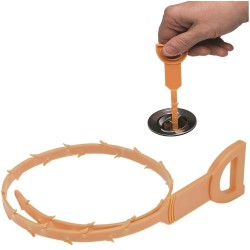 Silverline Shower Hair Drain Trap Waste Pipe Cleaning Tool 678152