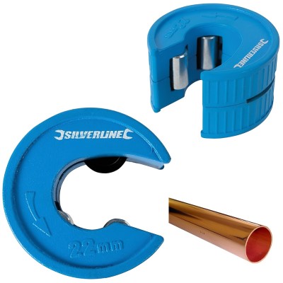 Silverline Plumbers Auto 22mm Copper Tube Pipe Cutter 633915 