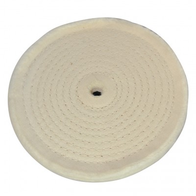 Silverline Spiral Stitched Cotton Buffing Polishing Wheel 150mm 105888