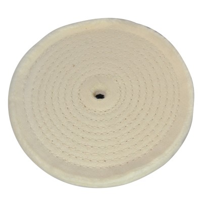 Silverline Spiral Stitched Cotton Buffing Polishing Wheel 150mm 105888