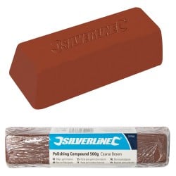 Silverline Polishing Polish Cutting Compound 500g Coarse Brown - 107868