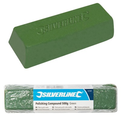 Silverline Polishing Polish Cutting Compound 500g Coarse Green - 107889