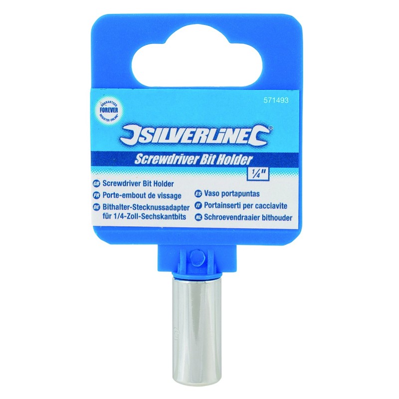 Silverline - Porte-embout adaptateur de vissage 1/4 - 571493