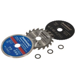 Silverline 85mm Mixed Mini Saw Blade 3pc Set 604320