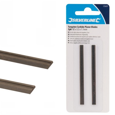 Silverline K20 TCT Carbide Planer Blades 82mm 125629 Twin Pack