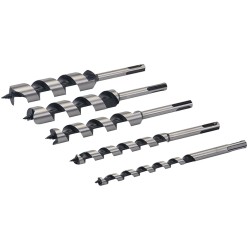 Silverline SDS Plus Wood Auger Drill Bit 5pc Set 633483