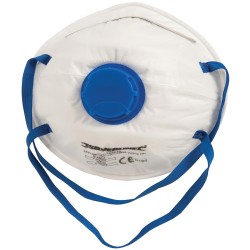 Silverline P2 Valved Safety Face Mask Dust and Mists FFP2 NR 282590 x1