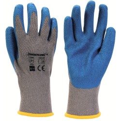 Silverline Builders Gloves Abrasion Resistant Palm Blue XL 929095