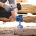 Silverline Builders Gloves Abrasion Resistant Palm Blue XL 929095