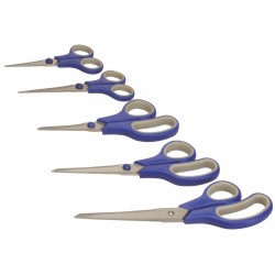Silverline General Purpose Comfort Grip Scissors 5pc Set 595760