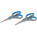 Silverline Scissors Comfortable Pointed 130mm Twin Pack 529366
