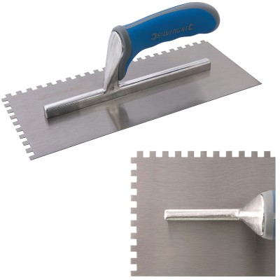 Silverline Soft Grip Adhesive Trowel 6mm Square Teeth 880084