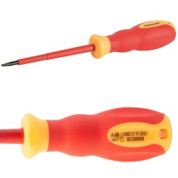 Silverline VDE Soft Grip Electricians Screwdriver Flat Slotted 4mm 100mm 716610