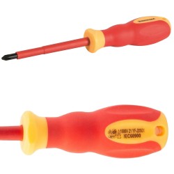 Silverline VDE Soft Grip Electricians Screwdriver Phillips PH2 100mm 854359